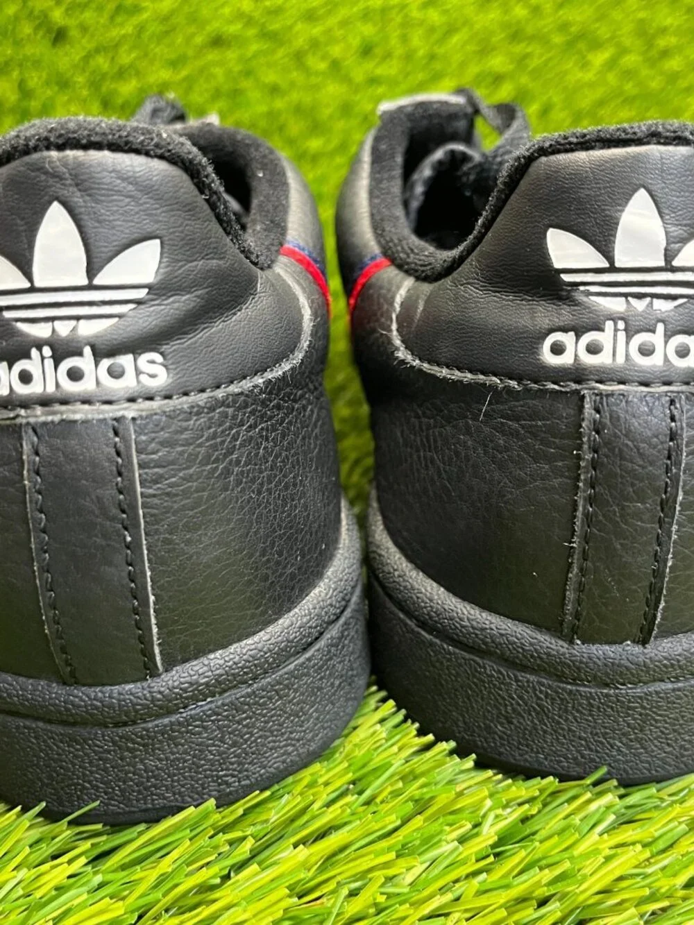 Adidas Continental 80 Mens Size 10.5 Black Red Athletic Leather Shoes Sneakers_6